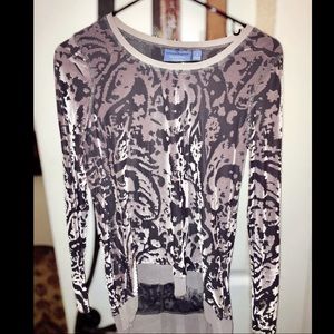 Simply Vera-Burnout Top Velvet &Sheer Lavender Top